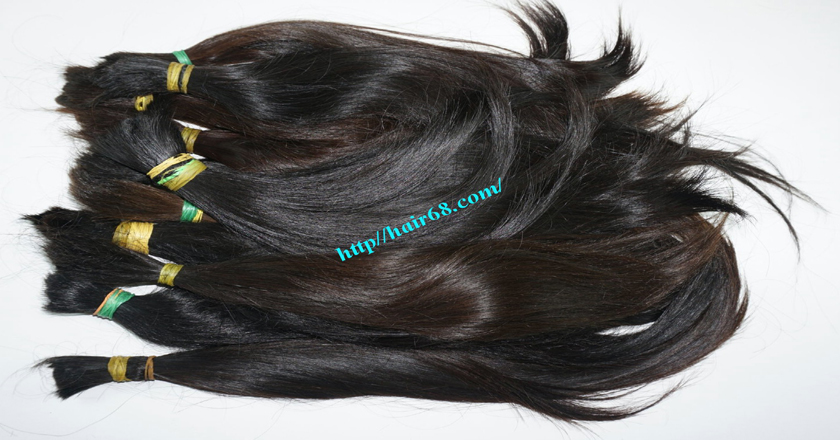 24 inch cheap human hair straight double drawn 3