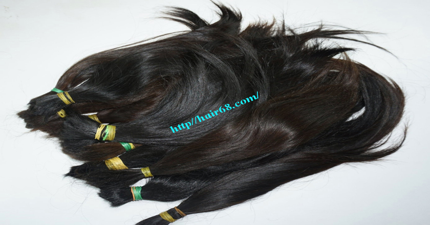 24 inch cheap human hair straight double drawn 4