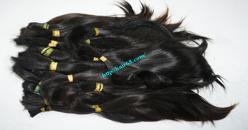 26 inch cheap human hair straight double drawn 3