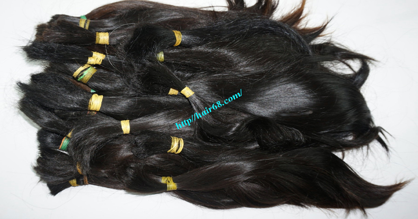 28 inch cheap human hair straight double drawn 1