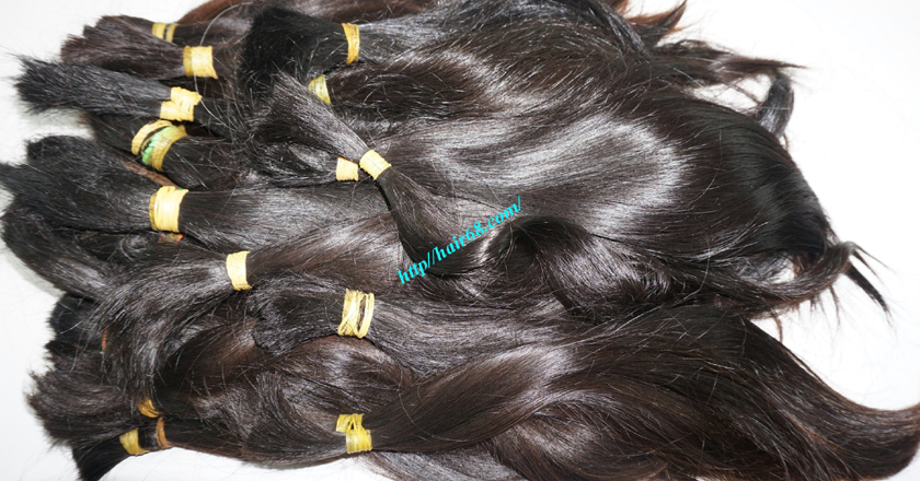 28 inch cheap human hair straight double drawn 2