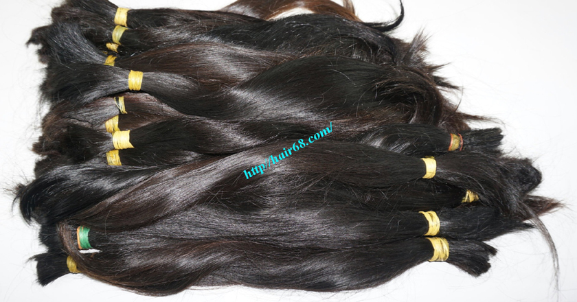 28 inch cheap human hair straight double drawn 4