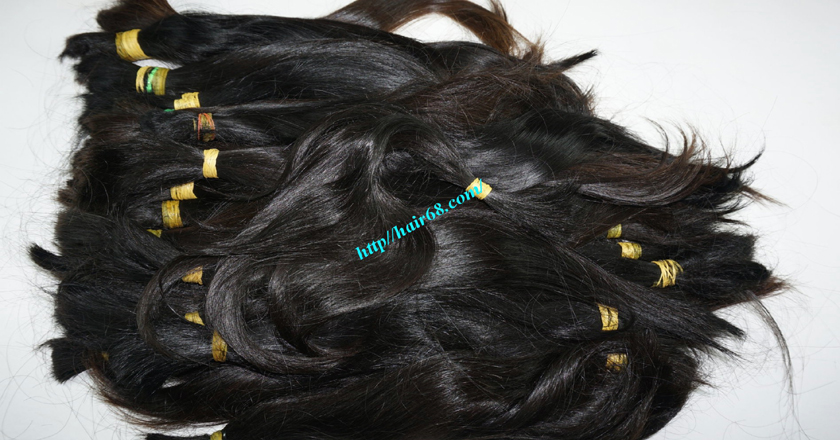 30 inch cheap human hair straight double drawn 2