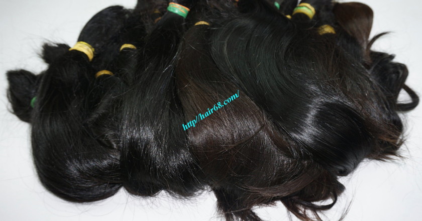 30 inch cheap human hair straight double drawn 4