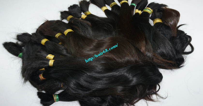 30 inch cheap human hair straight double drawn 5