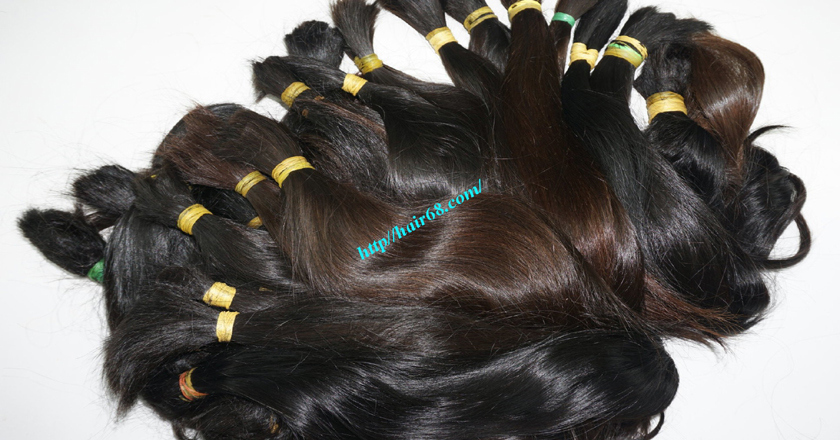 32 inch cheap human hair straight double drawn 1