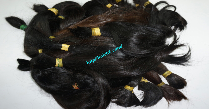 32 inch cheap human hair straight double drawn 3