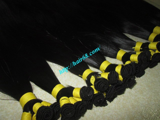 20 inch hand tied weft straight single drawn 4