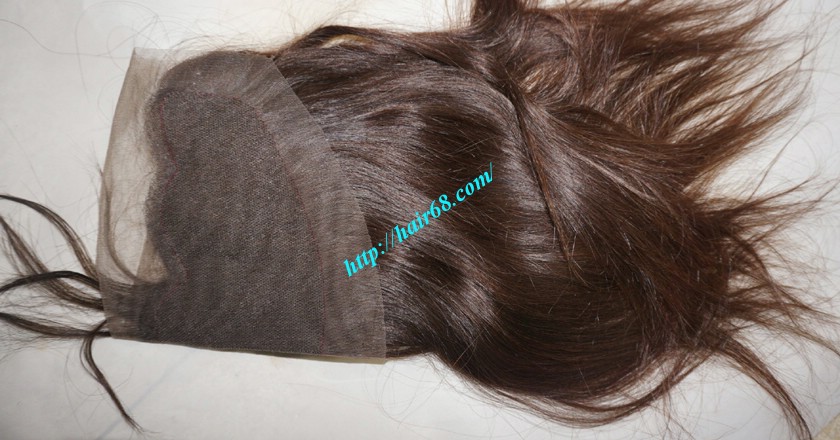 12 inches Vietnamese Hair Straight Free Part Lace Frontal 4