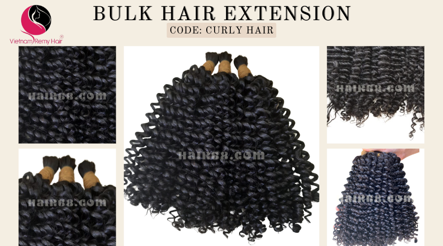 10 inch Curly Hair Extensions - Double 1