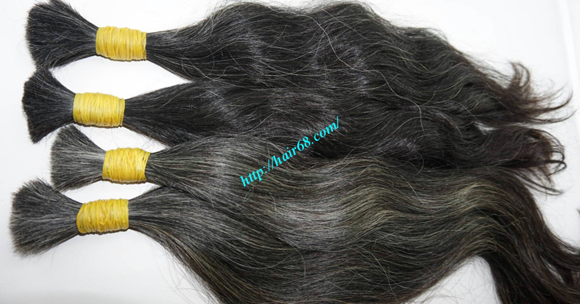 14 inch grey human hair 4