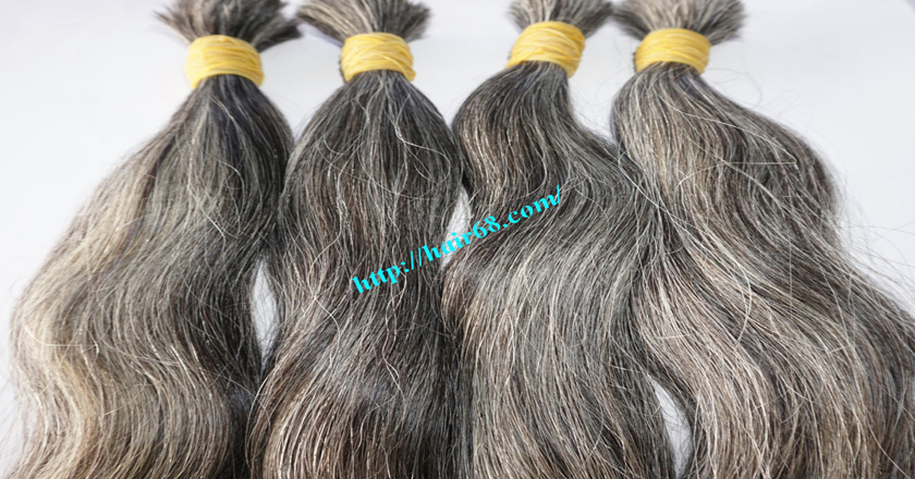 22 inch buy grey hair extensions 10