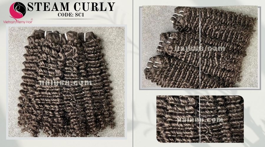 10 inch Cheap Curly Hair Weave Extensions – Double 7