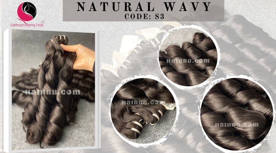 10 inch Wavy Hair Weaves Extensions - Steam Wavy 8