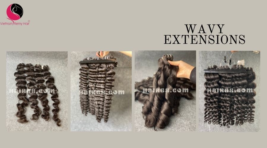 10 inch Wavy Weave Human Hair 1