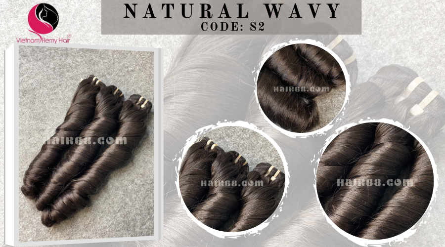 12 inch Natural wavy hair extensions – Natural Wavy 11