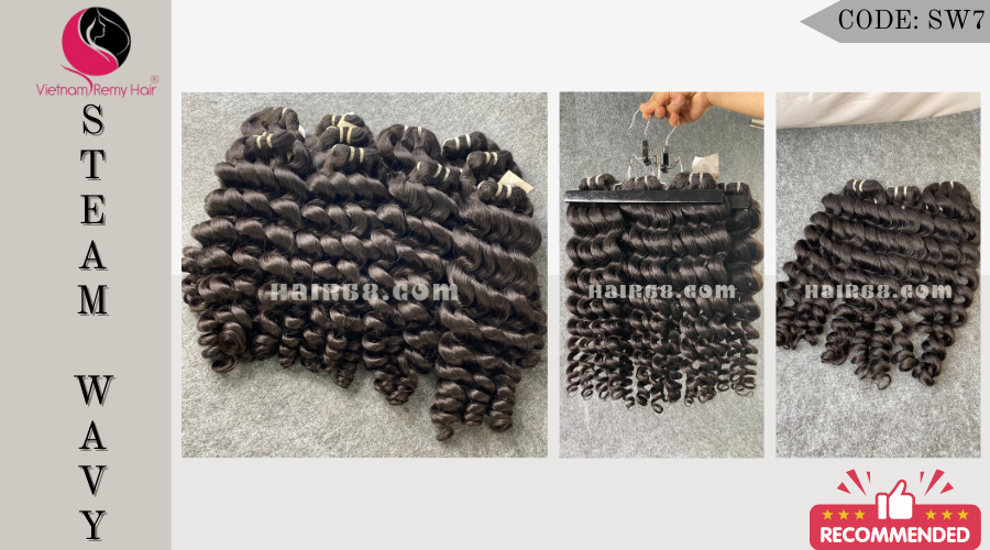 12 inch Weave Hair Extensions - Steam Wavy 3