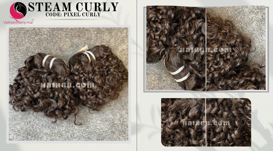 14 inch Loose Curly Virgin Hair – Double Drawn 2