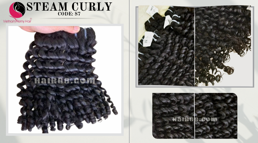 14 inch Loose Curly Virgin Hair – Double Drawn 8