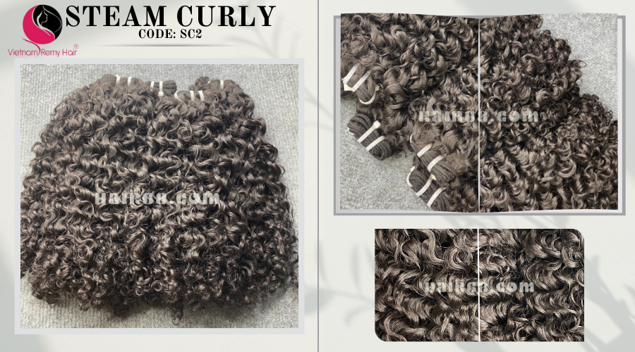 8 inch Remy Curly Weave Human Hair– Single Drawn 6