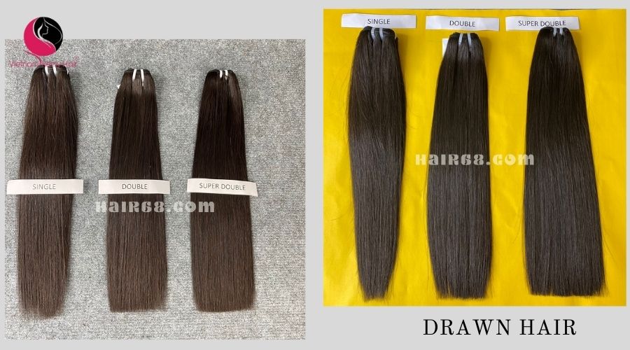 8 inch - Weave Black Ombre Hair Extensions - Straight Single 2