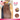 Straight #2 brown Bulk human hair for brading double