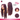 Curly wine Lace front wig Middle part
